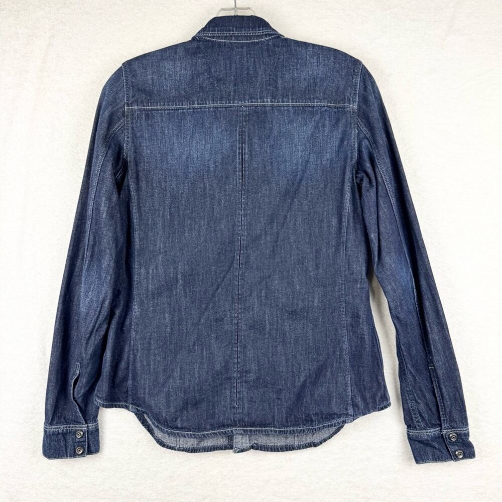 G-Star Raw Hunter‎ 5620 Straight Shirt Lightweight Dark Denim Button Down Size S - Picture 9 of 15